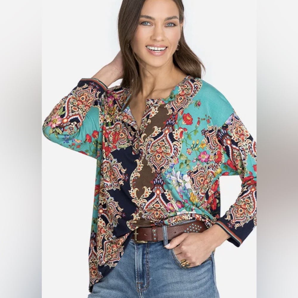 Johnny‎ Was Indi flowers Long Sleeve Shirt